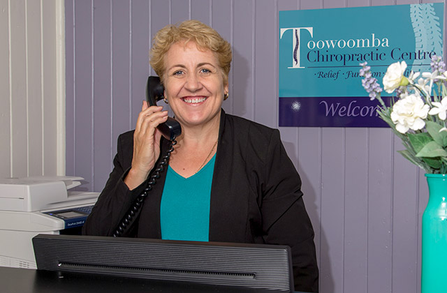 Tracy who is ready to assist you at the Toowoomba Chiropractic Centre